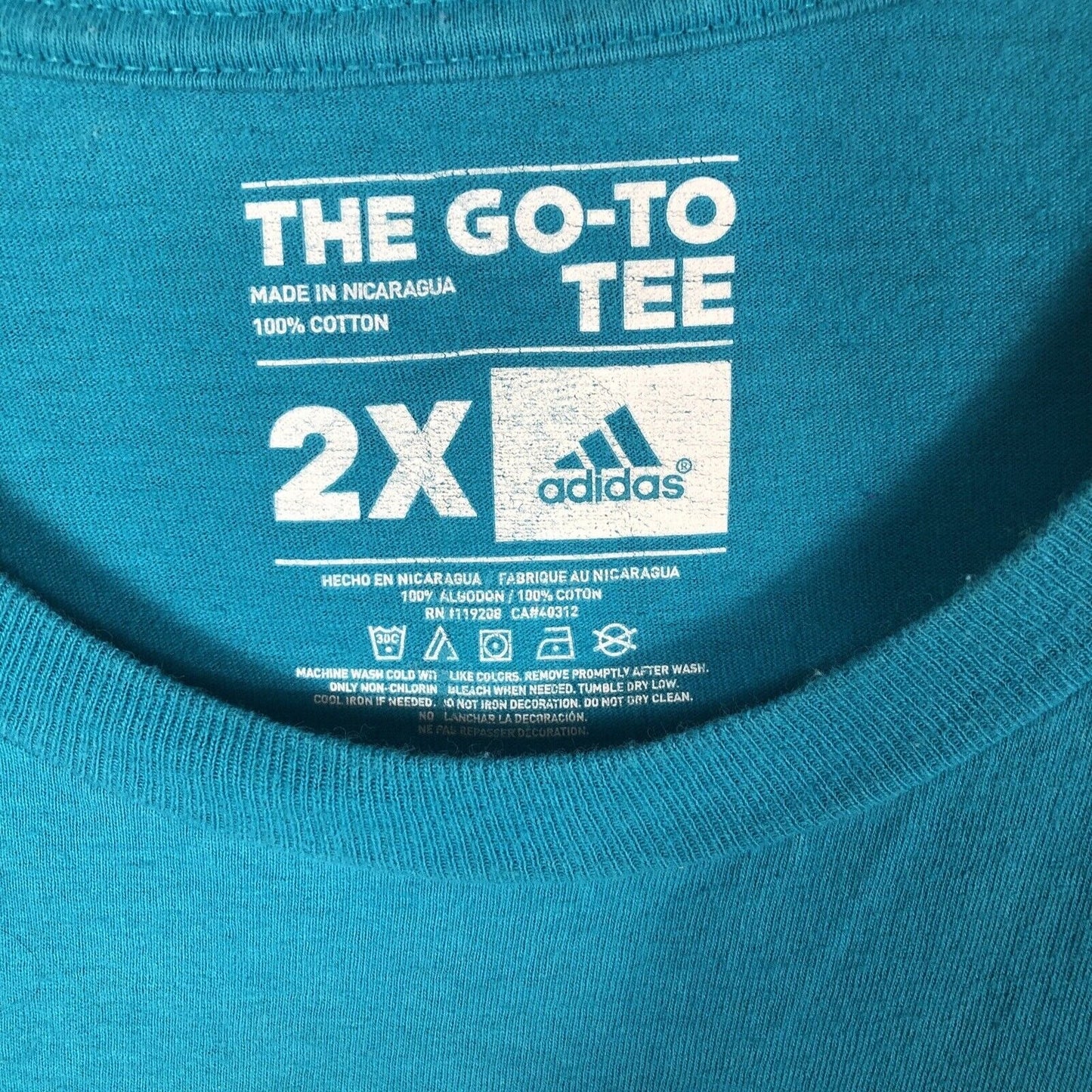 Adidas Charlotte Hornets Shirt Men’s Go To Tee Shirt XX Large NBA No 15 Walker