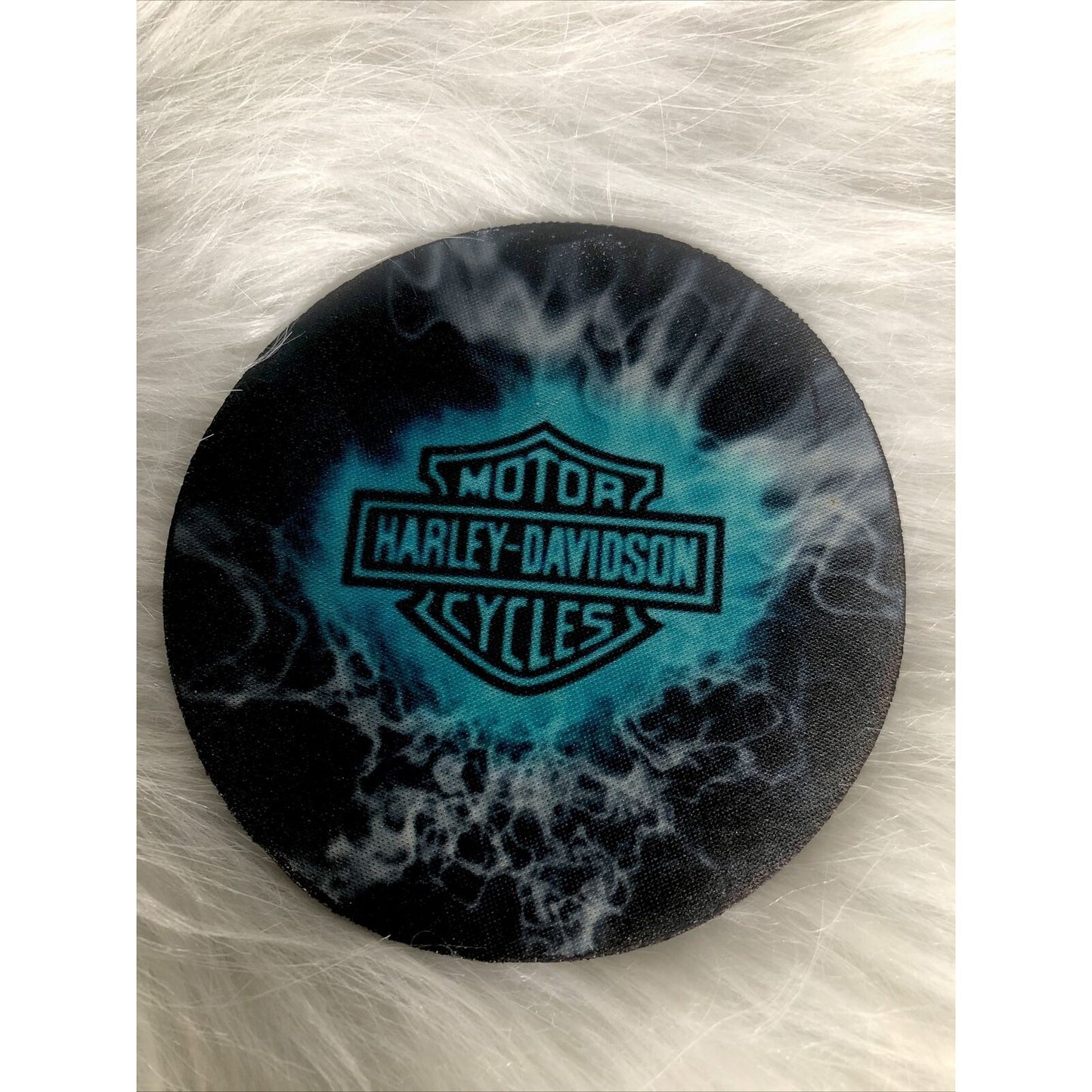 Harley Davidson Coasters 4 anti-skid Made Of high-quality diving material 4”