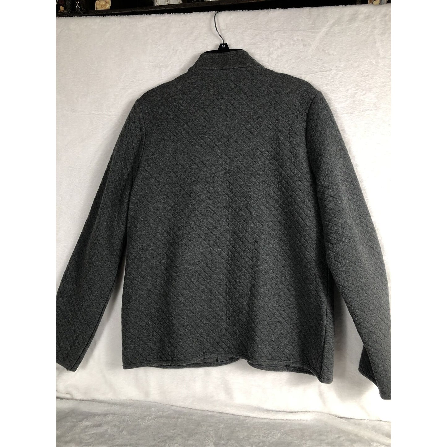Talberts Woman's Gray Zip Up Sweater Adult Size Large