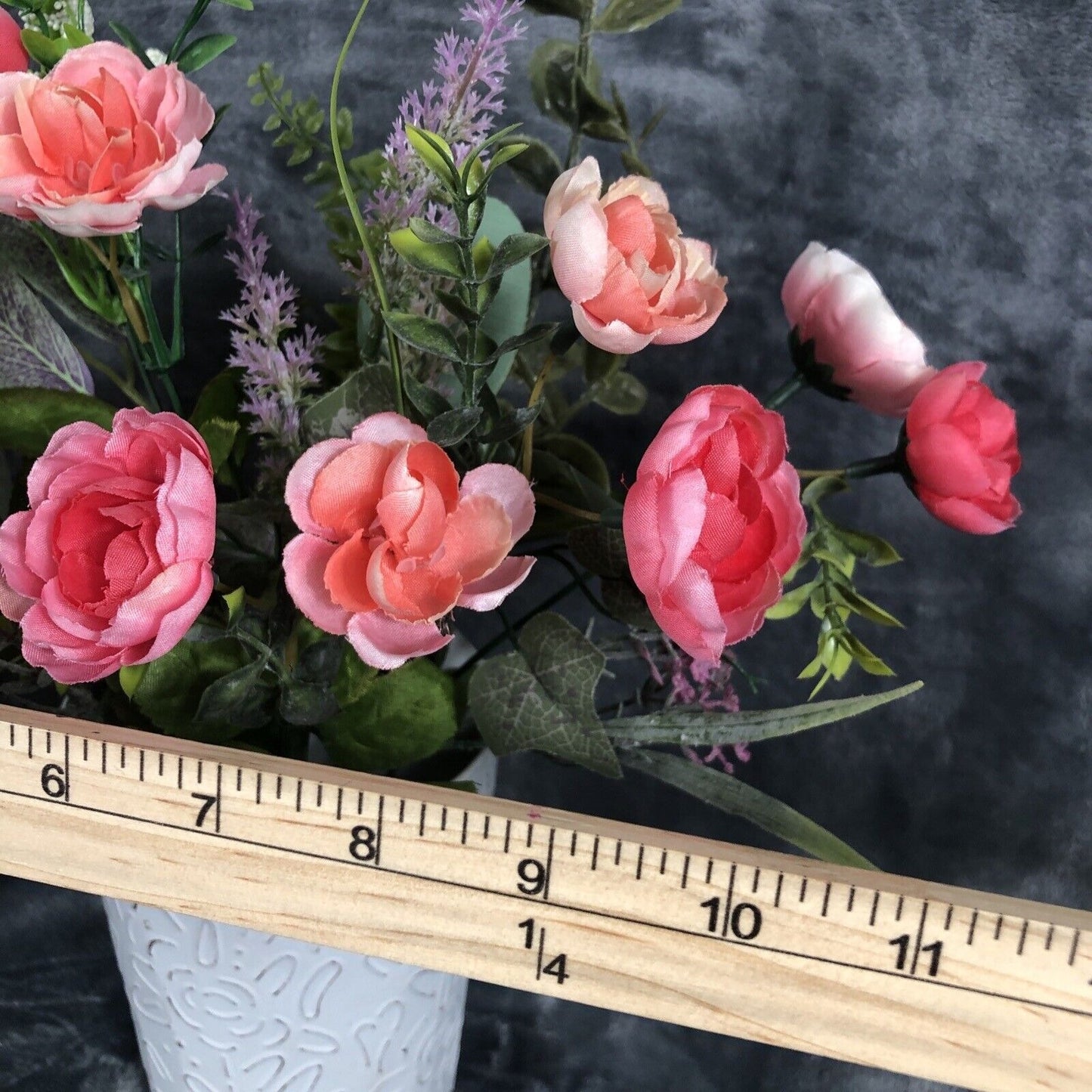 Artificial Hanging Flower Arrangements Handmade Floral Decor Two Piece Set