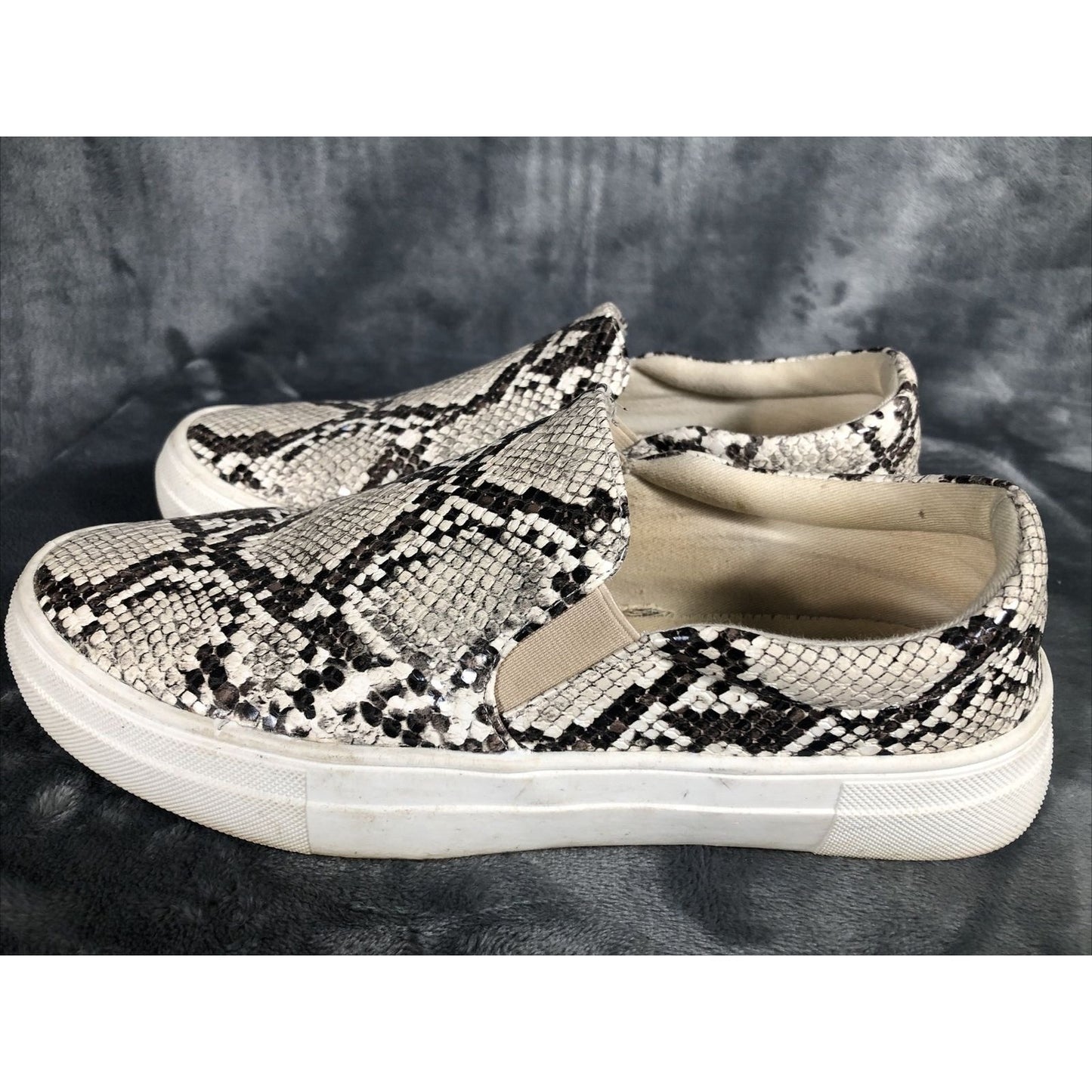 Coconuts Snakeskin Shoes Woman’s slip on Shoe Adult Size 8