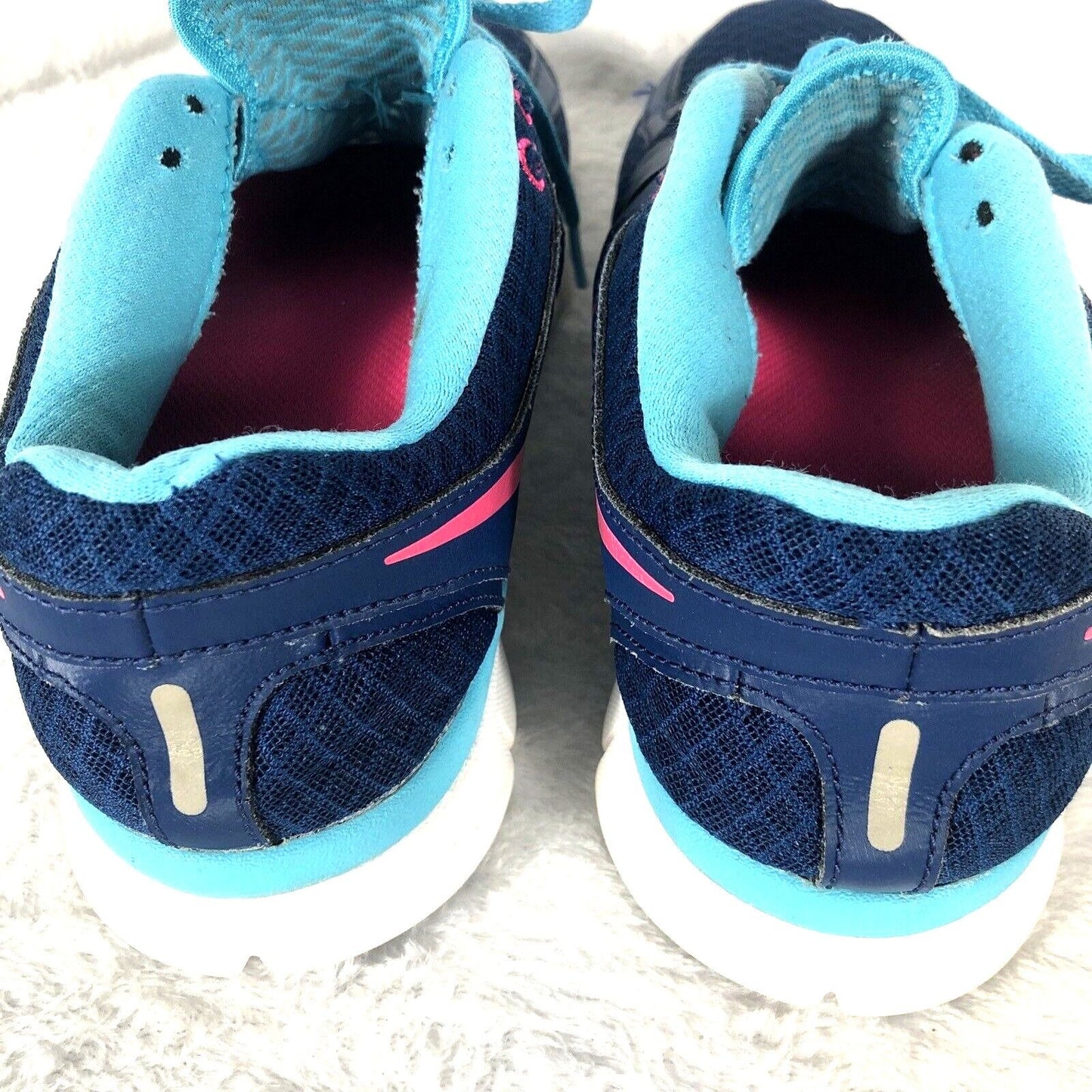 Nike Flex Run Blue Woman's Size 10 Sneakers Shoes
