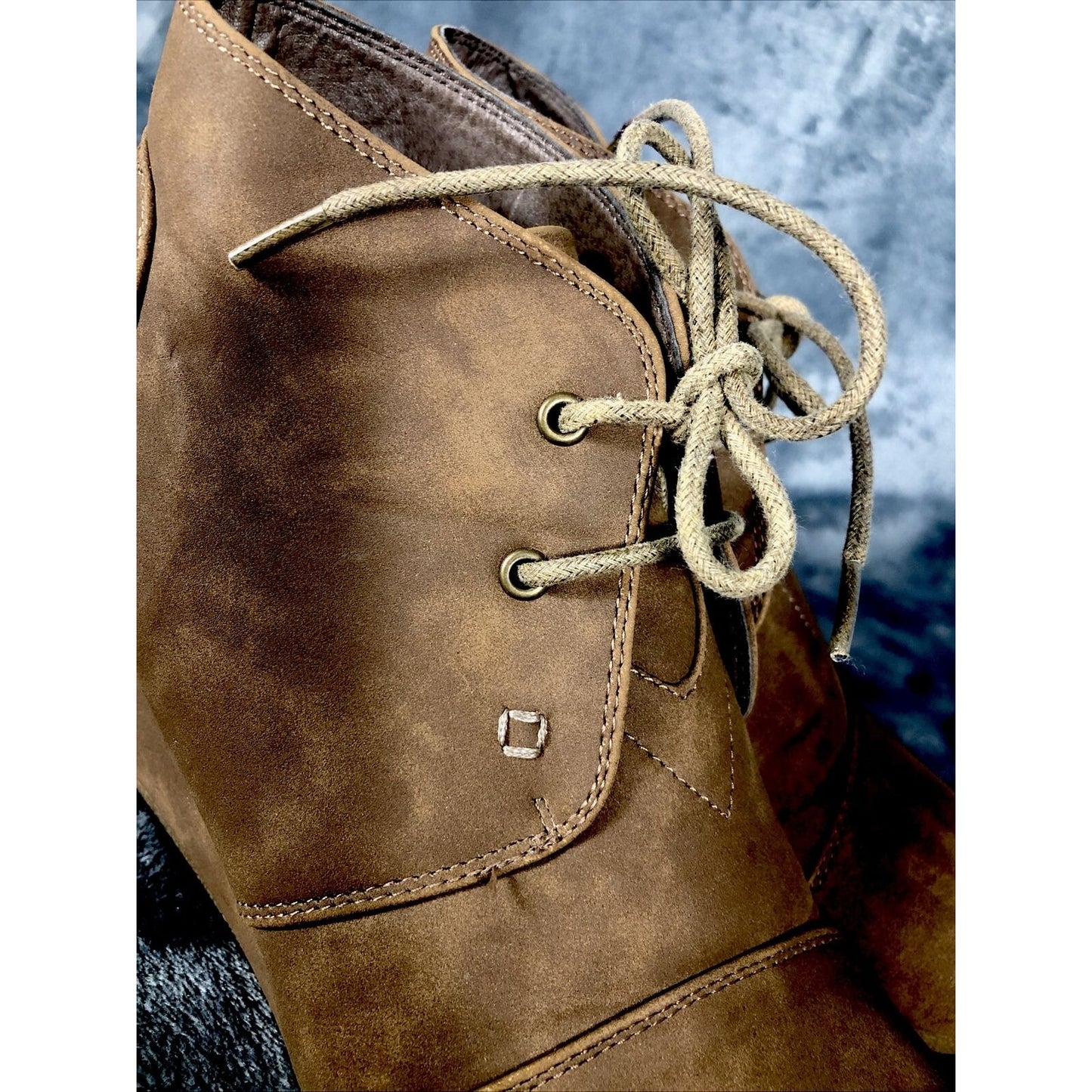 Natural Reflections Wedge Shoe Women’s Brown Lace Boot Size 8 1/2