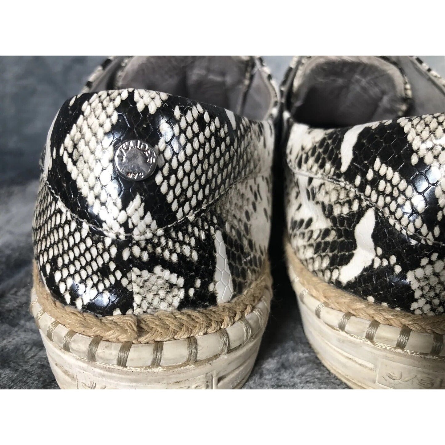 J/Slides Woman’s Super Soft Snake Skin Shoes 9 Medium