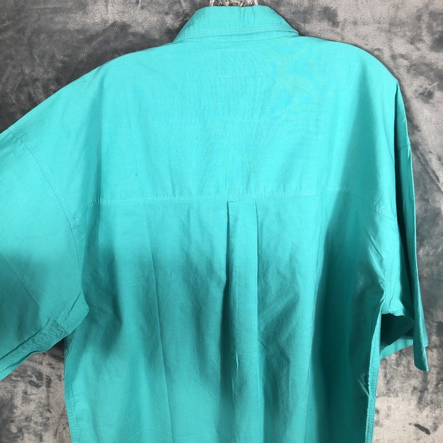 Introspect Men’s Shirt Button Up Large X Tall Marine Color Fishing Shirt