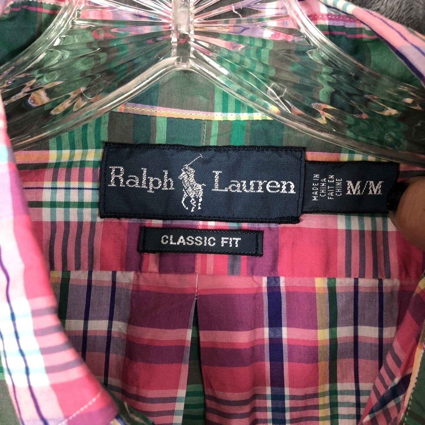 Ralph Lauren, Mens M ,Classic fit Button Down, Plaid