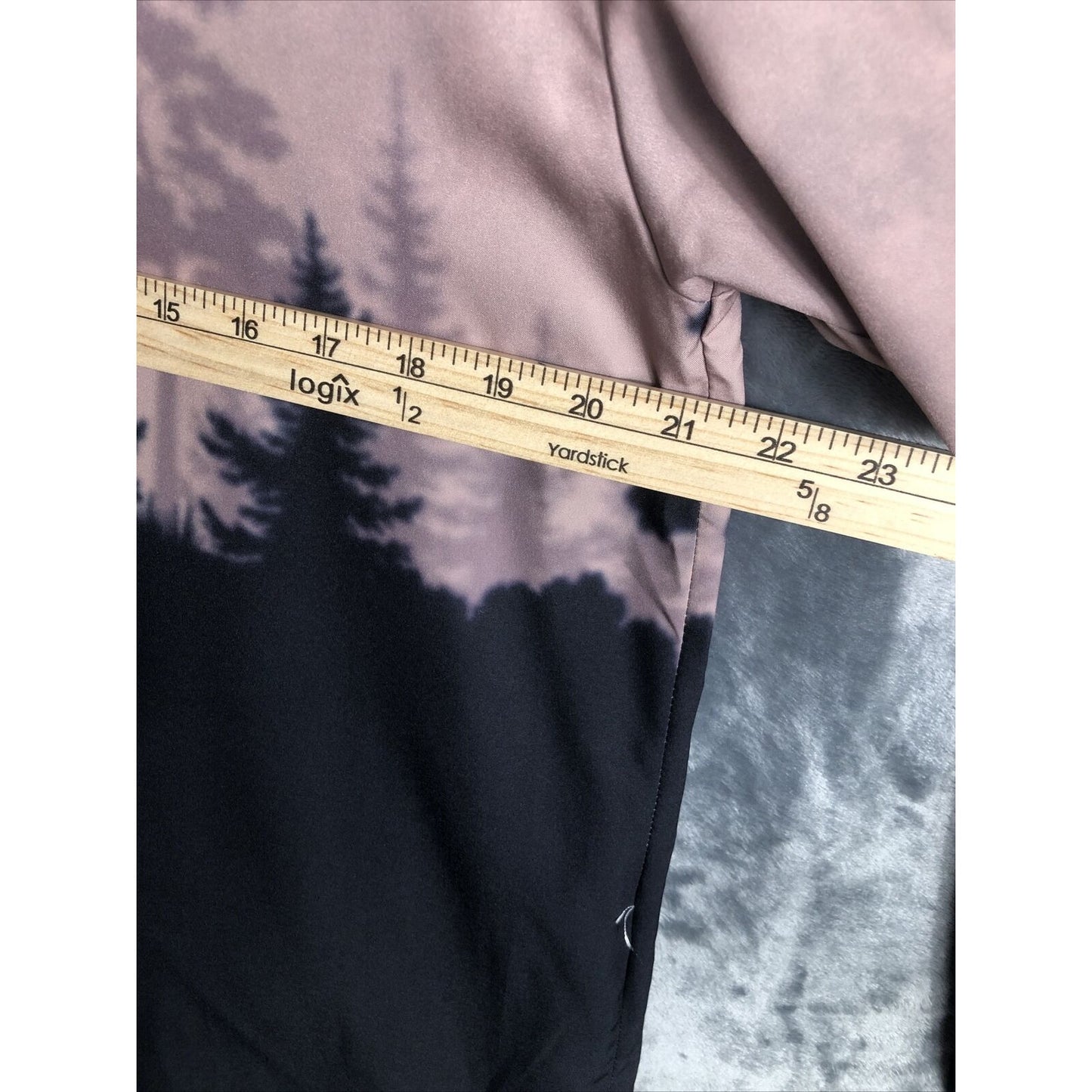 Noracora Womens Long Sleeve Button-Up Shirt With Forest Print