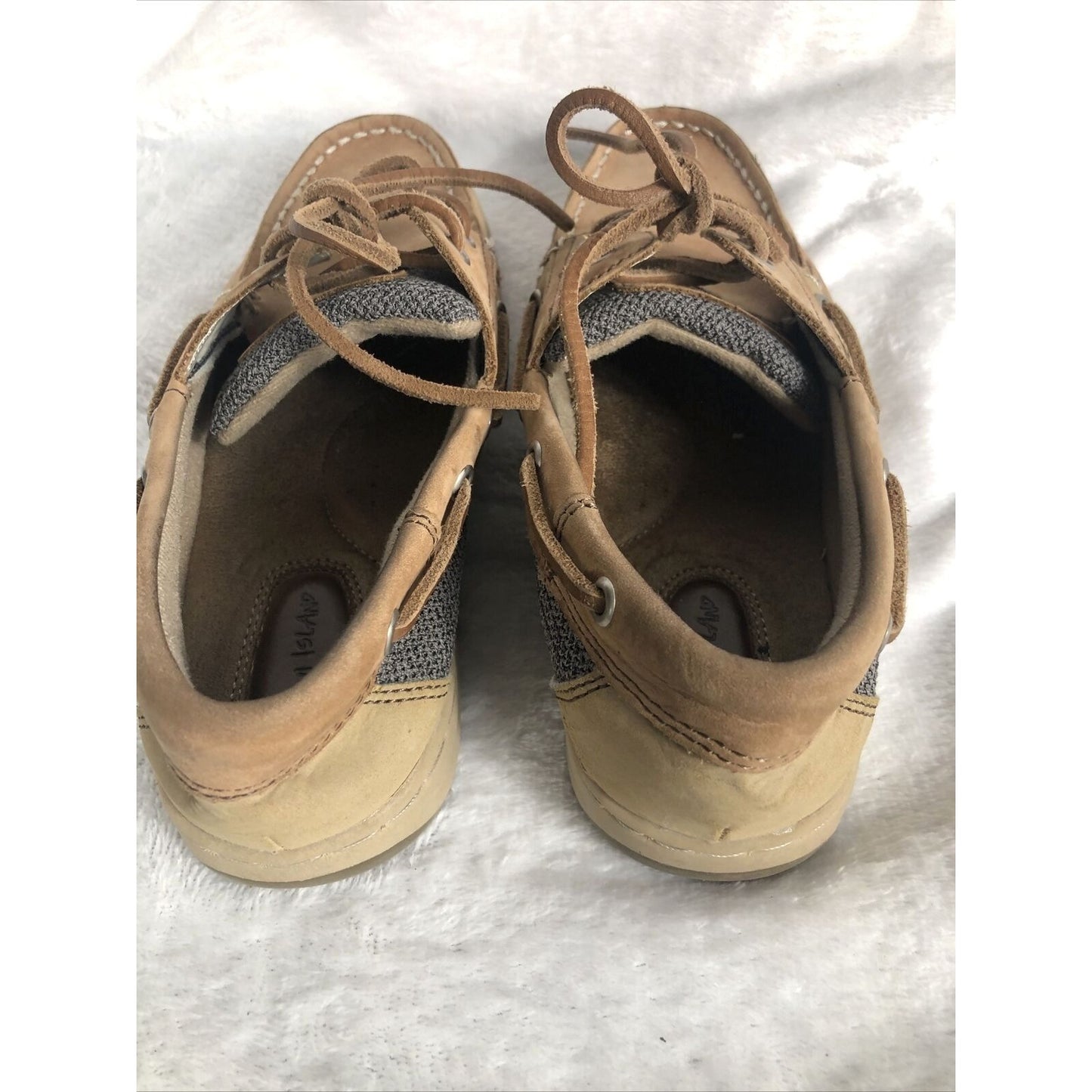 Marlin Maui Island Leather upper Loafers Deck Shoes Size 6 Medium