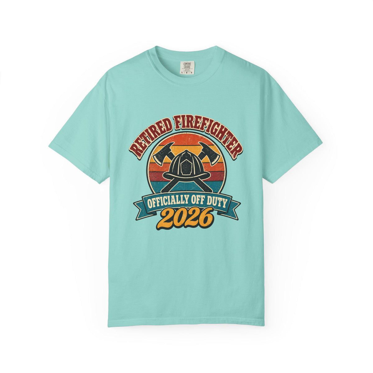 Retired Firefighter 2026 Shirt, Retro Firefighter Retirement Gift, Officially Off Duty Tee, Comfort Colors Fireman Shirt, Fire Dept Gift