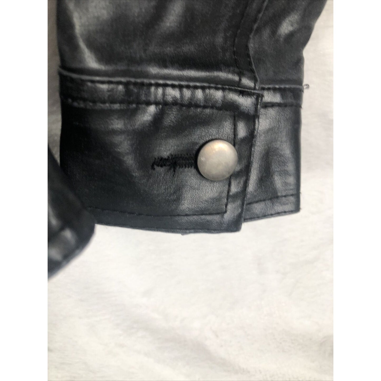 Biker Jacket Woman's Black Casual Fitted Trendy Stylish Coat
