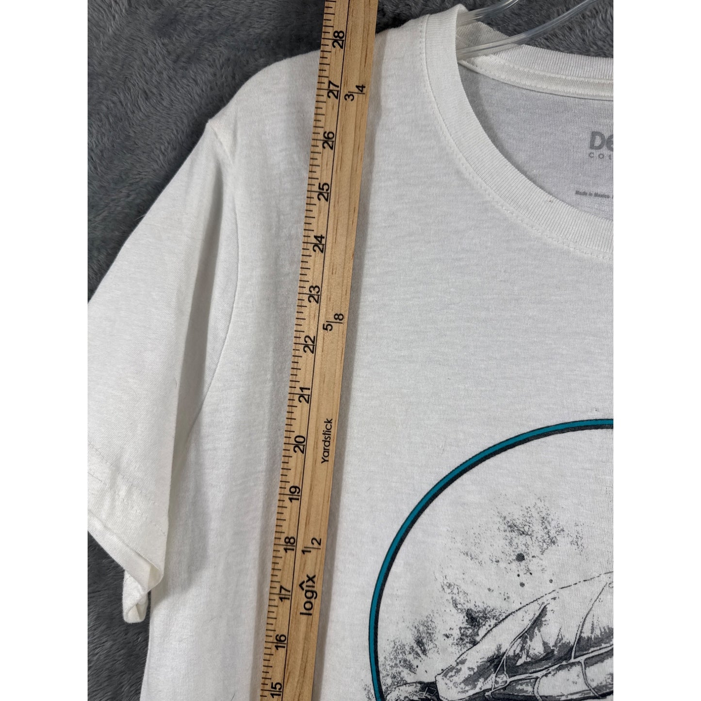 Myrtle Beach Sea Turtle Graphic T-Shirt By Del Sol Color Change LG White Crewneck Cotton Blend Unisex