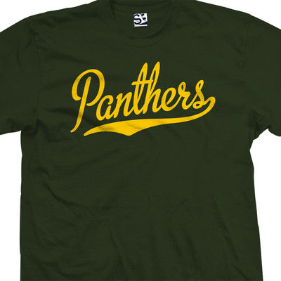 Panthers Script Tail Shirt | High School Sport Football Team | All Size & Colors