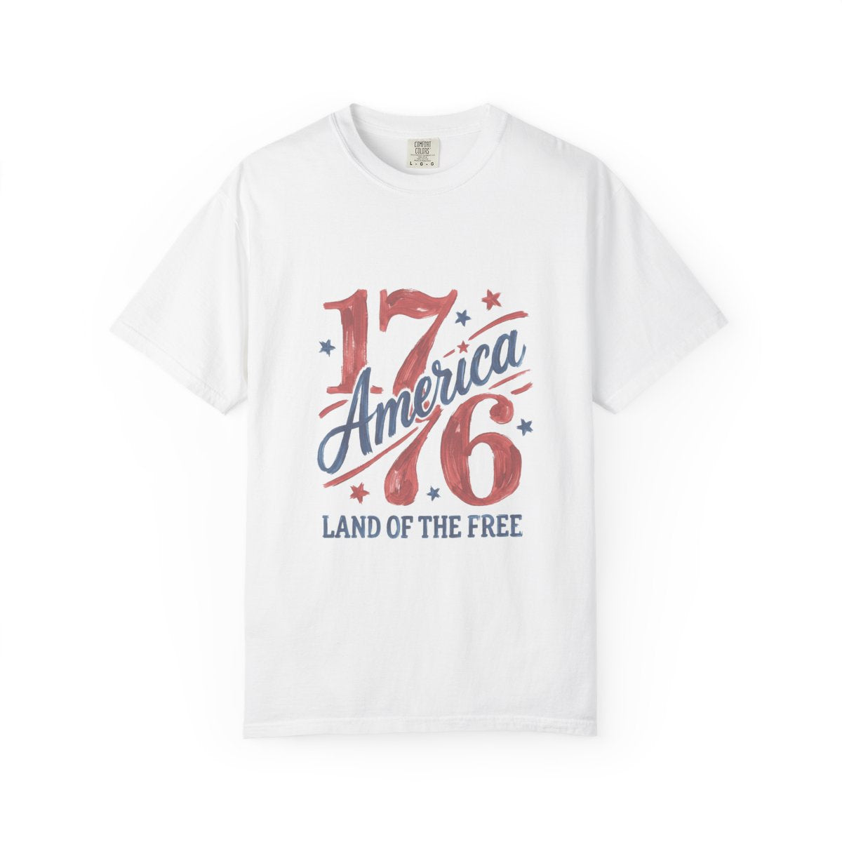 America 1776 T-Shirt, Patriotic Custom Tee, Vintage Style Graphic, Land of the Free Apparel, USA Celebration Shirt, July 4th Gift