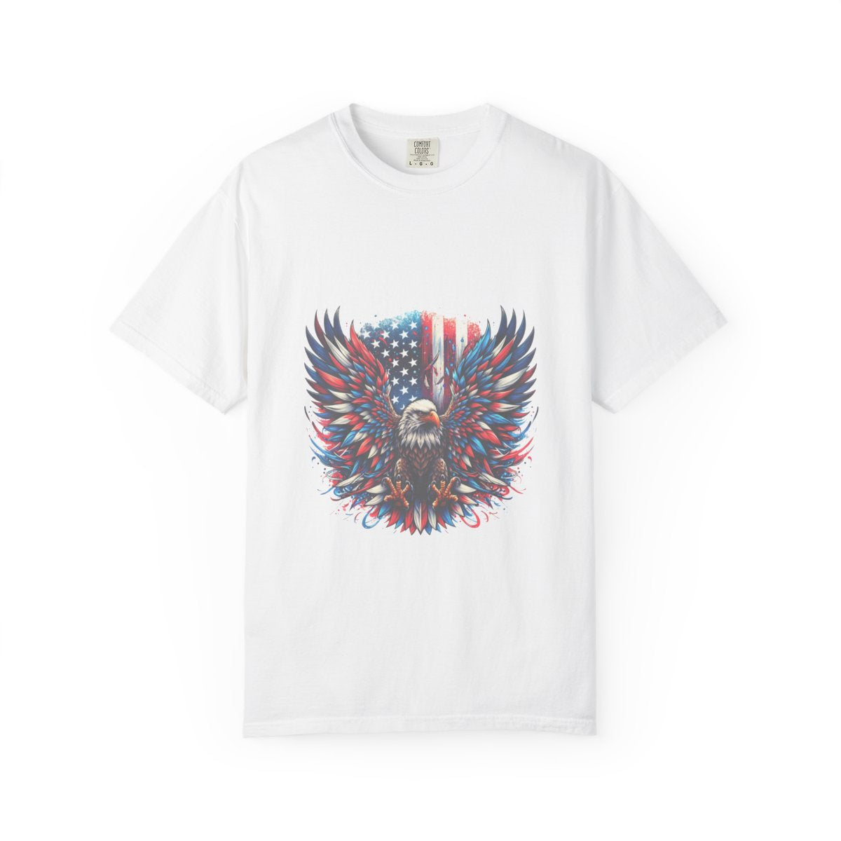 Patriotic Eagle T-Shirt, American Flag Graphic Tee, 4th of July Shirt, USA Pride Apparel, Bald Eagle Design, Men's Women's Clothing