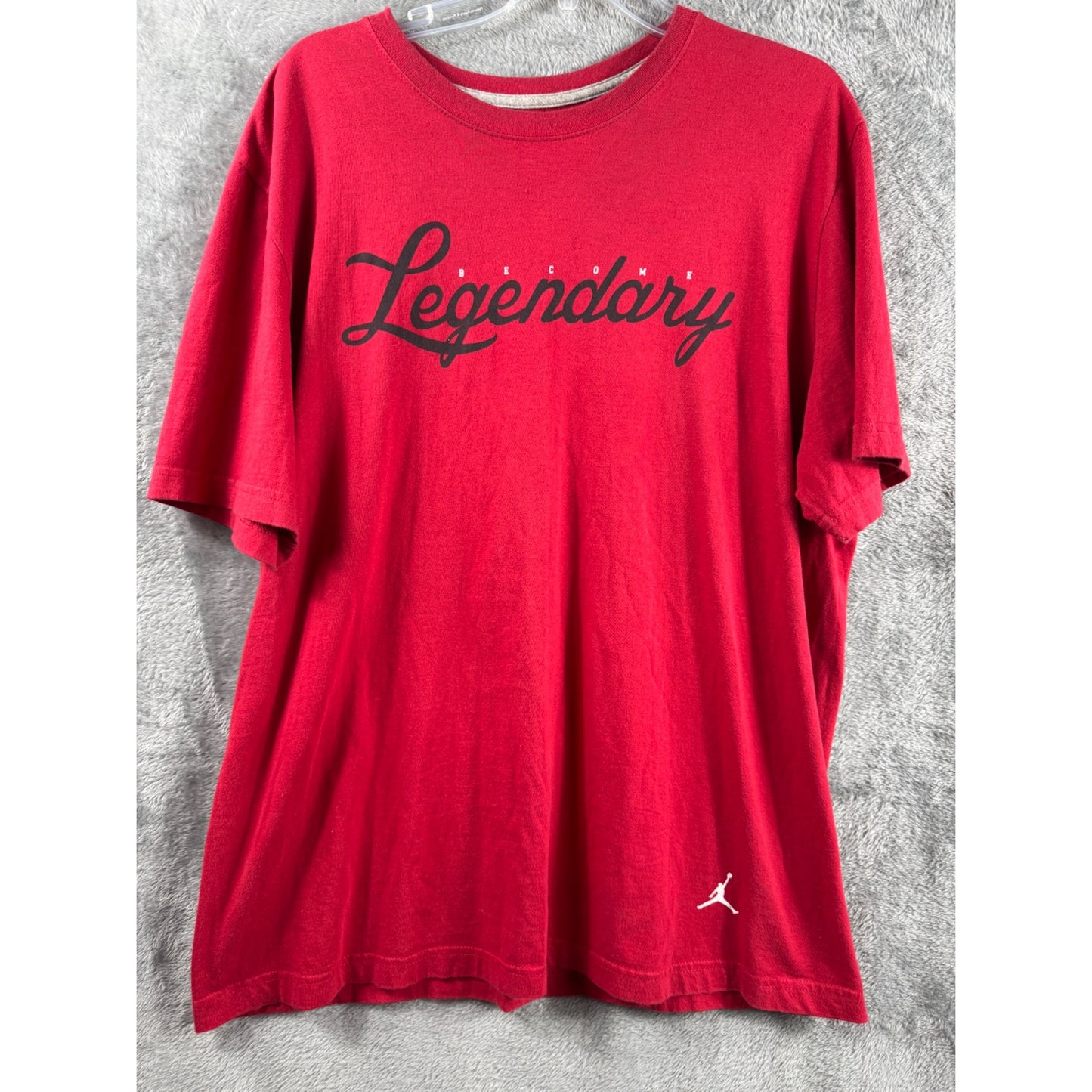Air Jordan Red "Become Legendary" Graphic T-Shirt XL Casual Wear