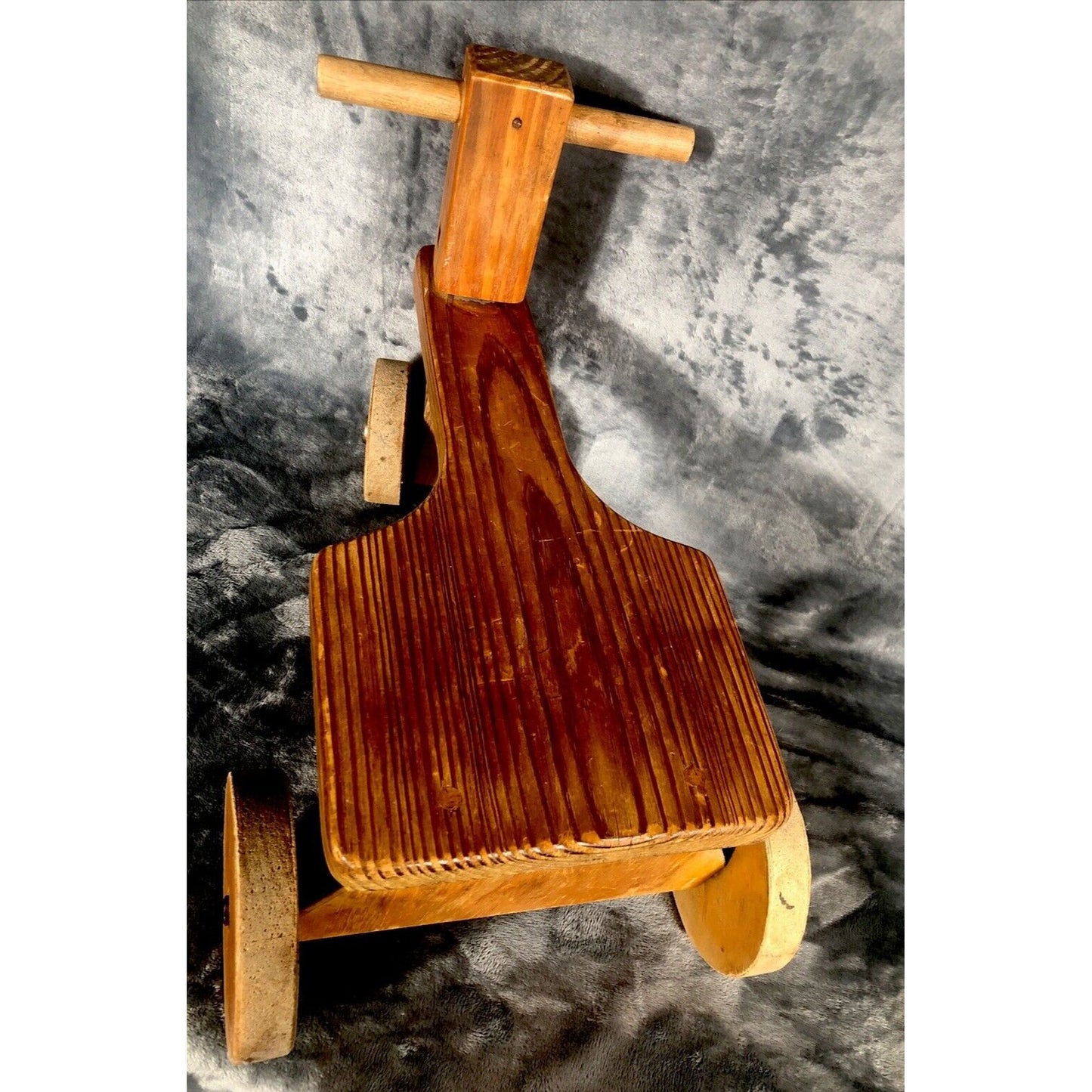 Hand Crafted Kids Wood Riding Toy Vintage Trike Handmade Kids Tricycle Bike