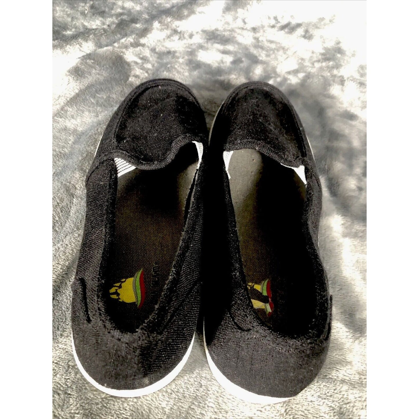 Aloha Island Shoes Woman’s Black Size 8 Casual Canvas Flats