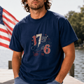 Vintage USA 1776 T-Shirt, Patriotic American Design, Land of the Free Tee, Independence Day Shirt, 4th of July Top, Retro USA Shirt
