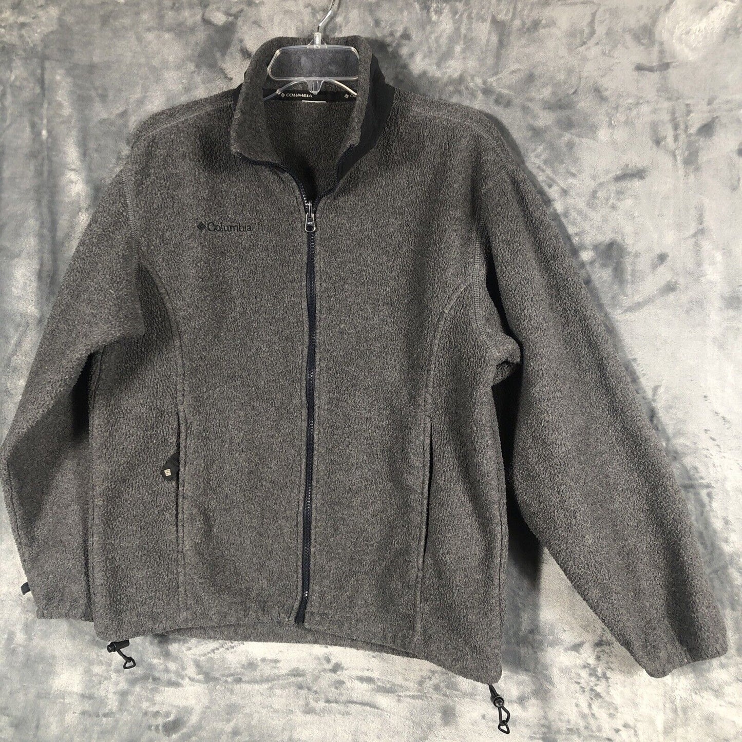 Vintage 90s Columbia Sweater Jacket Woman’s Gray Long Sleeve Sportswear Shirt