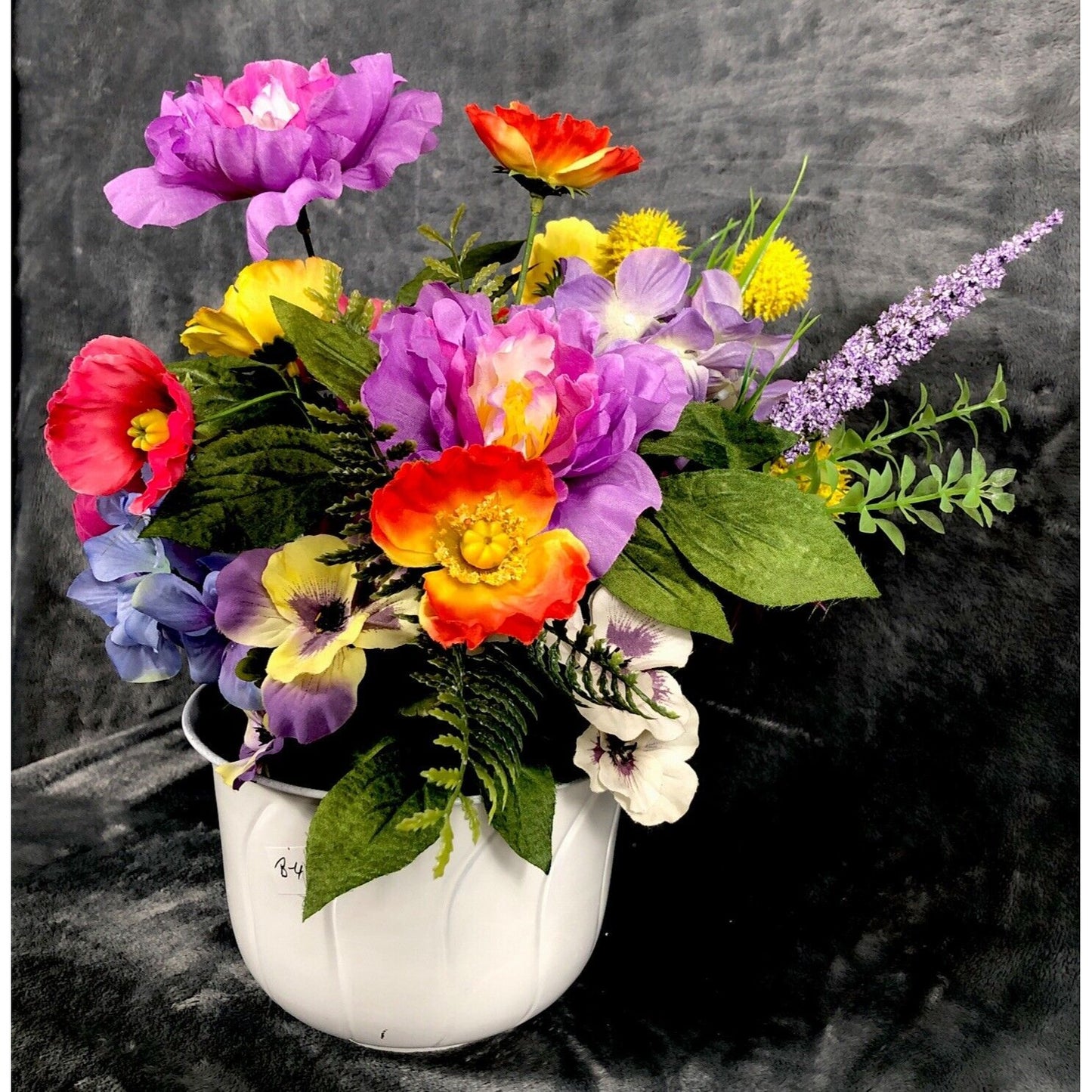 Artificial Flower Arrangement Spring Colors Floral Centerpiece Mixed Flowers