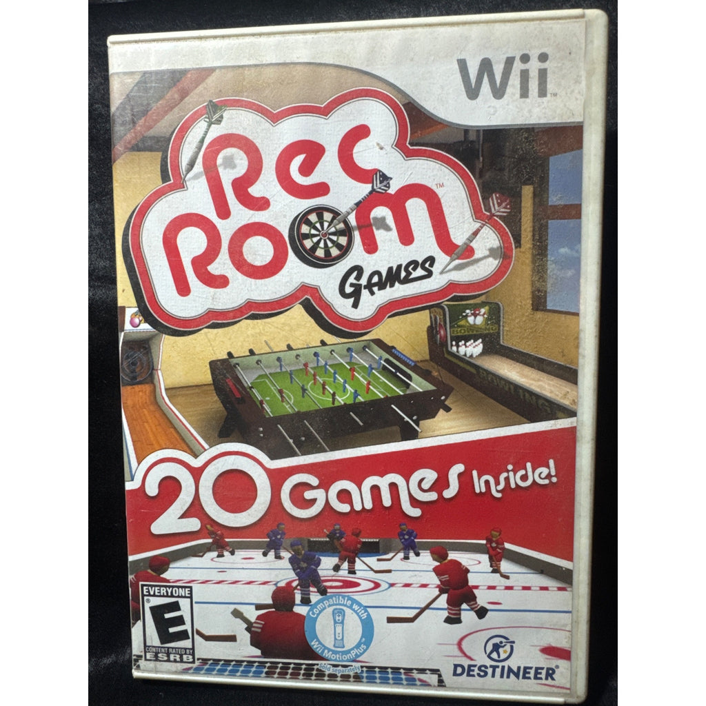 Rec Room Games For Wii MotionPlus Compatible 20 Games Inside Includes Bowling Table Tennis Disc Toss & More By Destineer