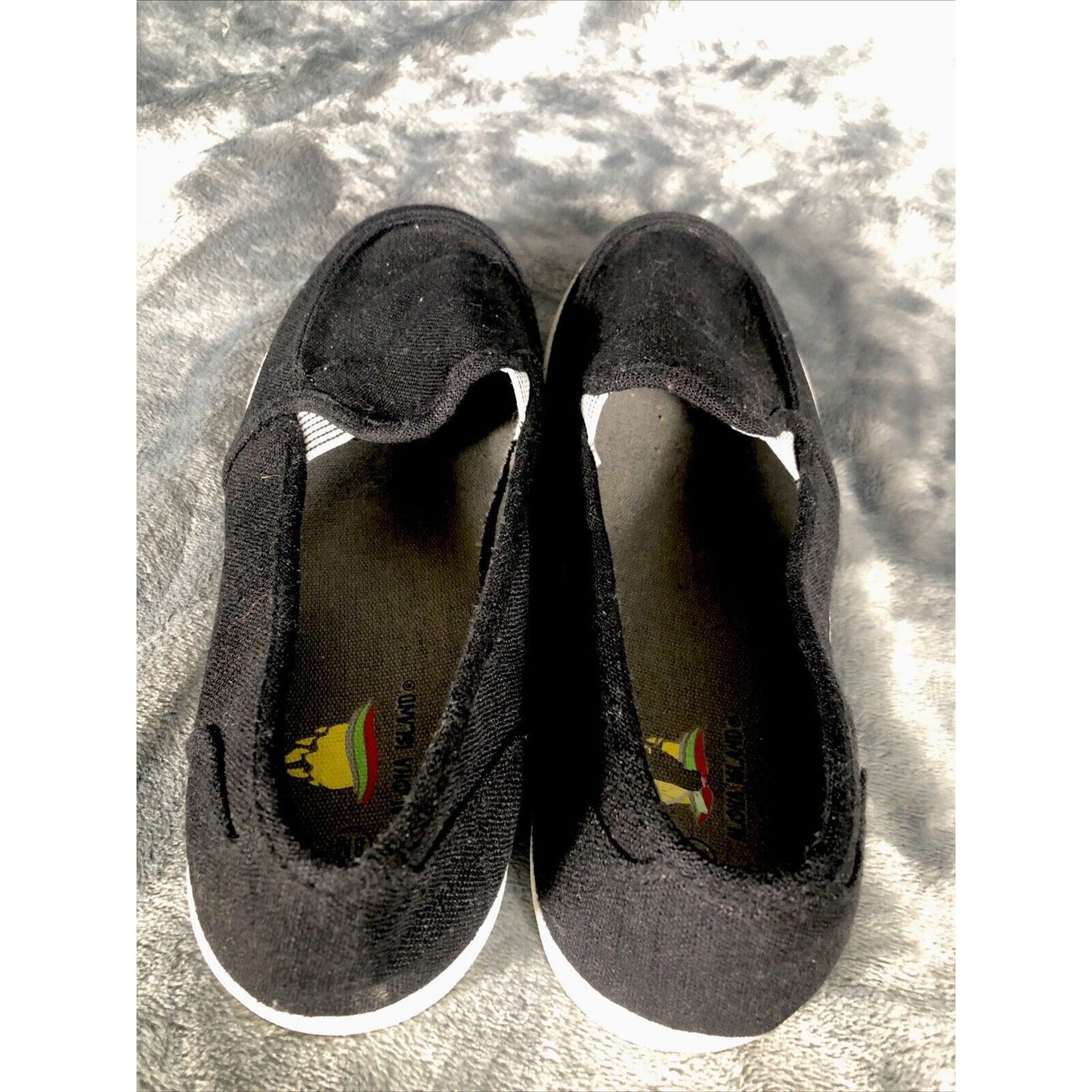 Aloha Island Shoes Woman’s Black Size 8 Casual Canvas Flats