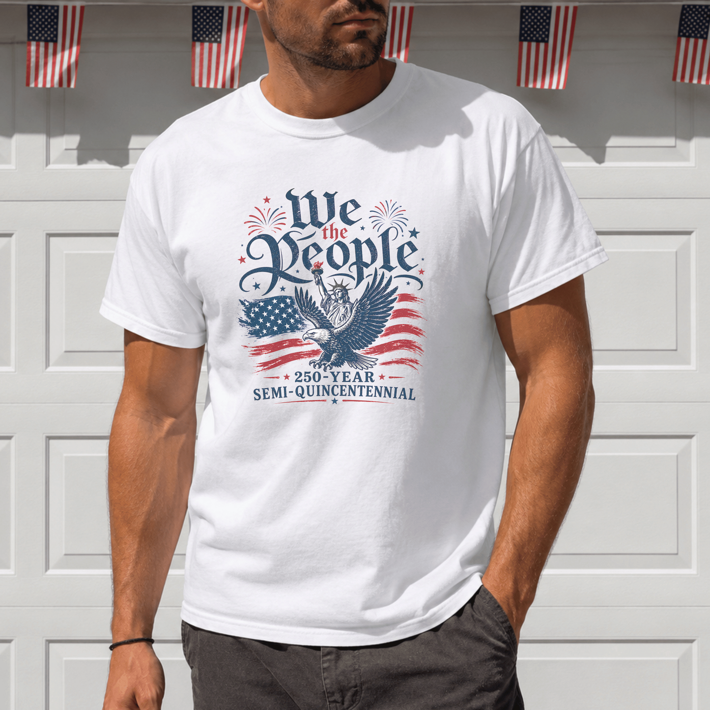 Patriotic 250 Year Anniversary T-Shirt, USA Independence Day Tee, We The People Eagle Shirt, Gift for History Lovers