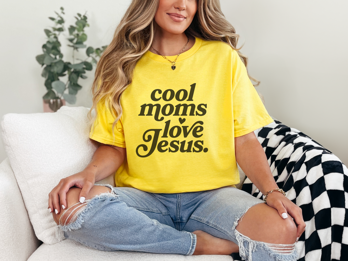 Cool Moms Love Jesus Shirt, Christian Mom Gift, Religious Apparel, Faith Based T-shirt, Inspirational Message Tee, Mom's Day Present
