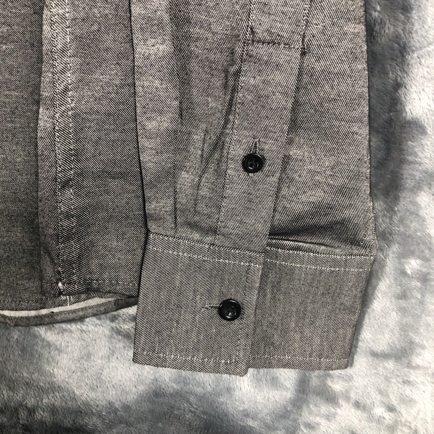 Black Camouflage Men’s Slim Gray Shirt Size Large