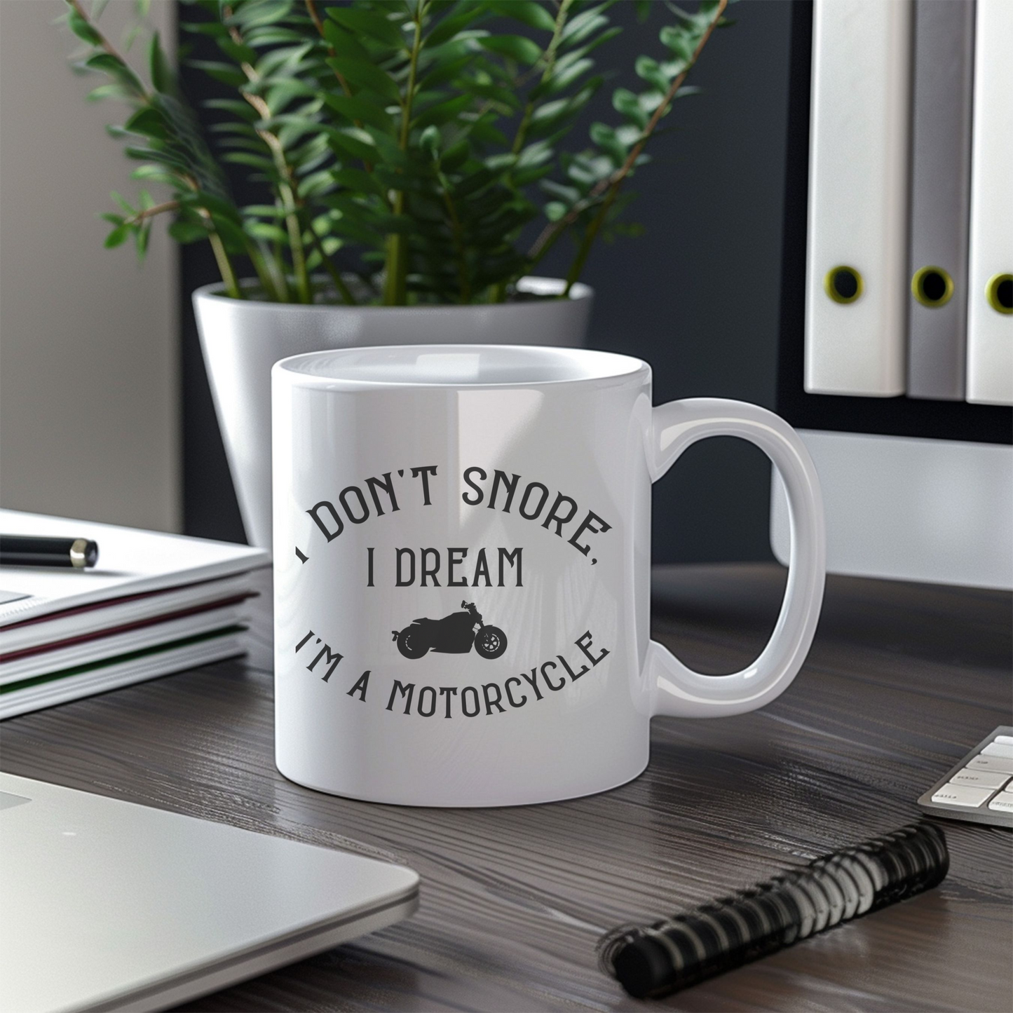 Motorcycle Enthusiast Mug, Customized Ceramic Coffee Mug, Gift for Bikers and Riders, Novelty Mug, Dishwasher Safe, Personalized Gift