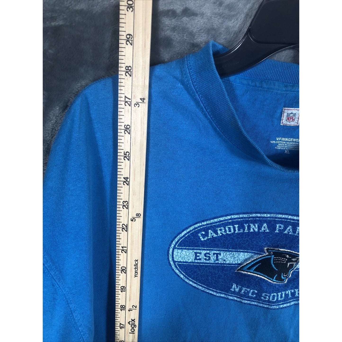 Carolina Panthers Men’s Shirt Nfl Blue Extra Large T-Shirt VF Imagewear