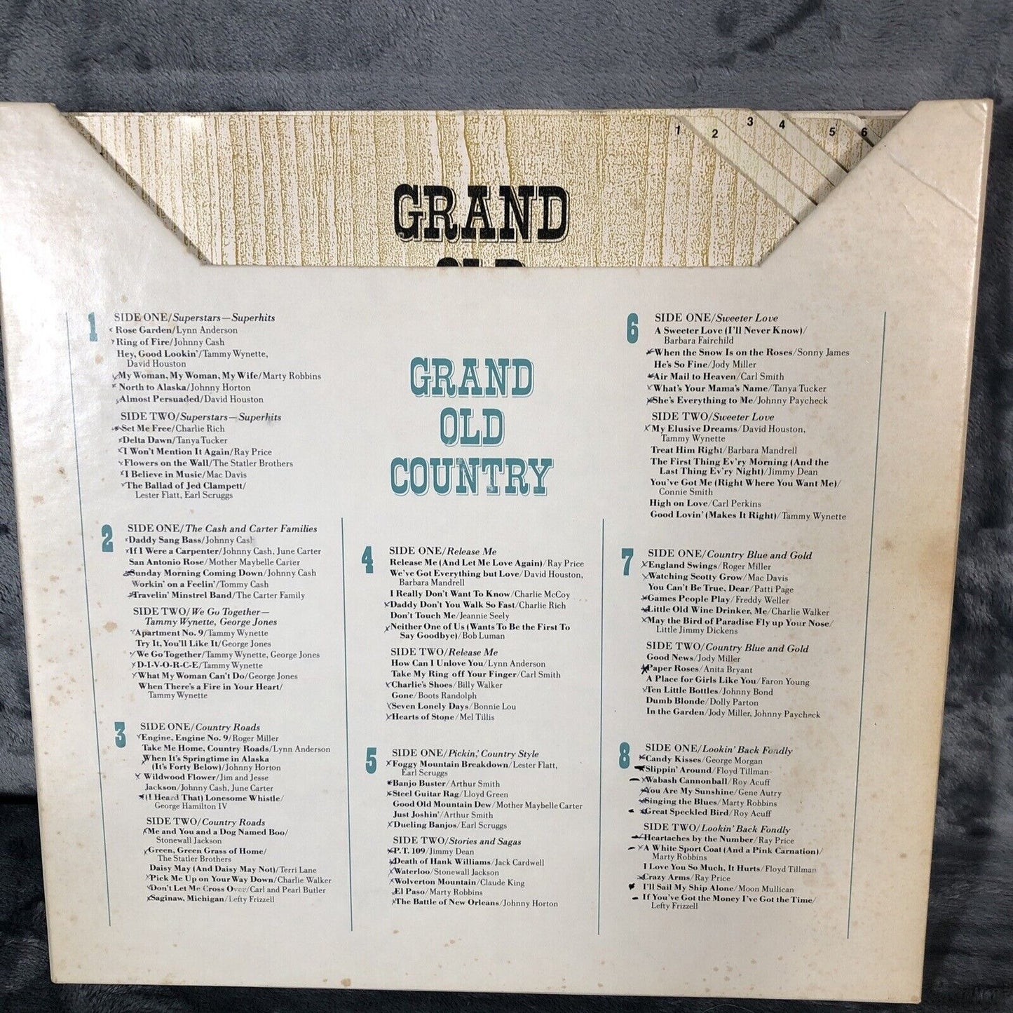 Grand Old Country Readers Digest Vinyl 8 LP Box Set 1974 EX shape 33 RPM albums