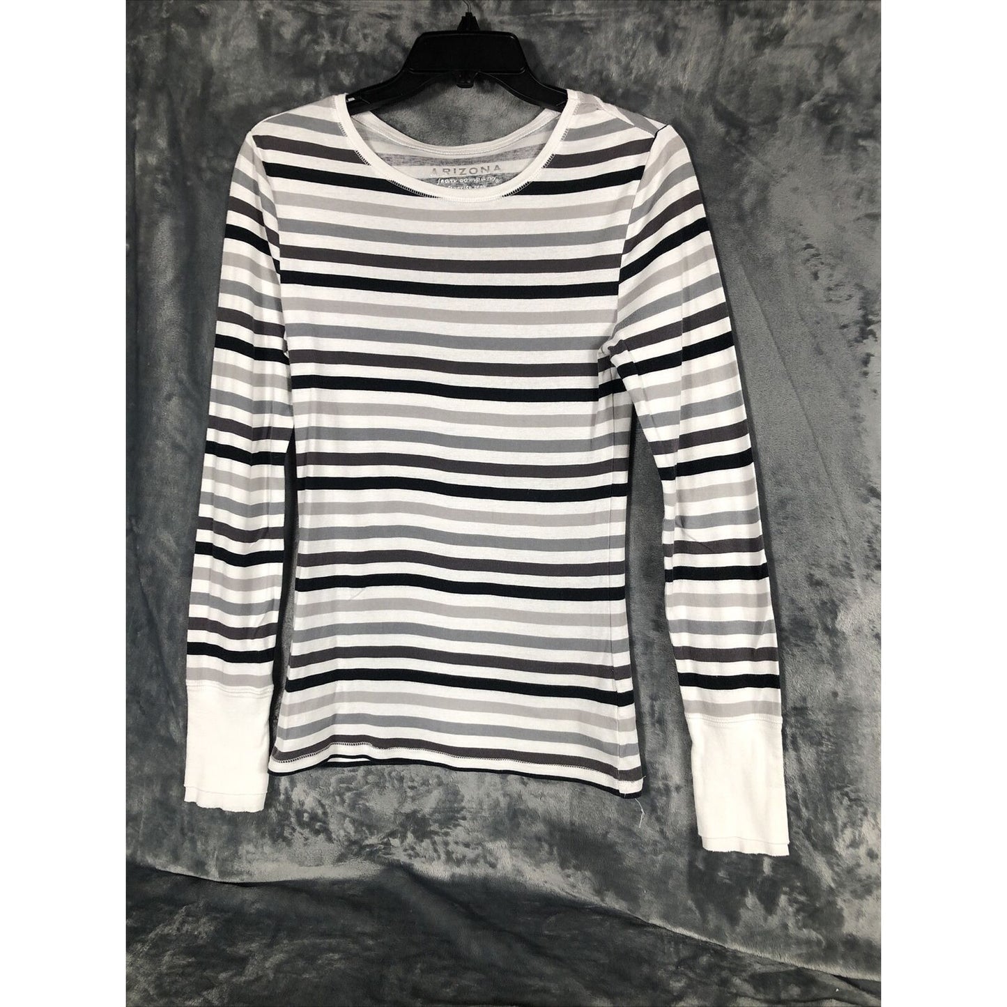 Arizona Women’s Sweater Long Sleeve Striped Size Large