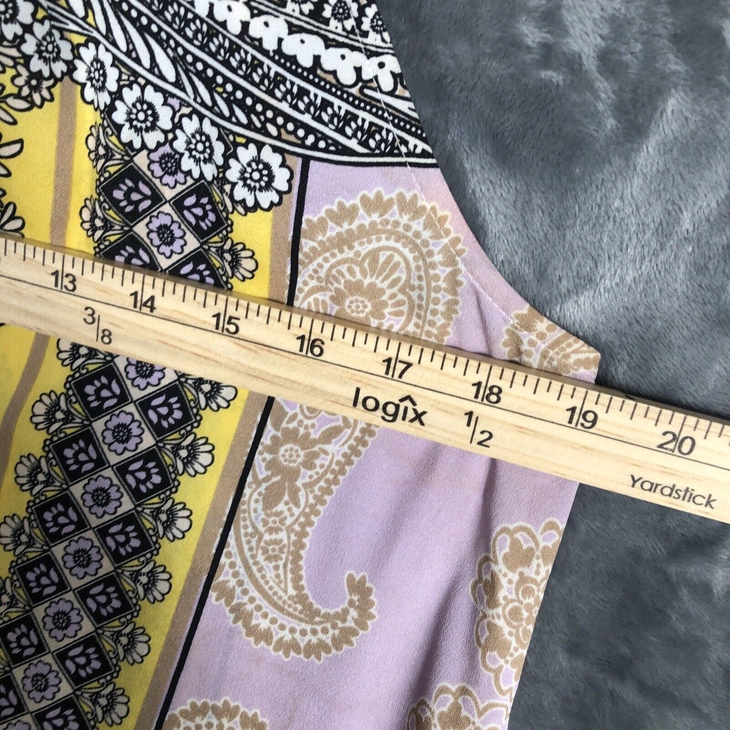 New York And Company Tops Medium Women’s Yellow And Lavender Shirt