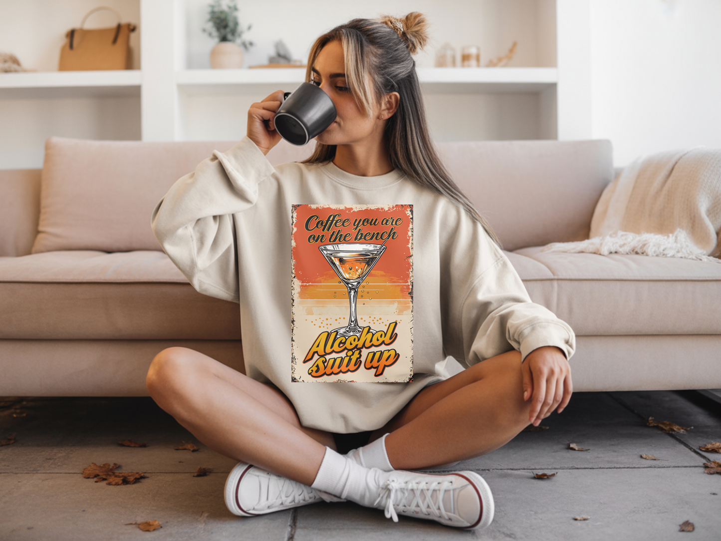 Alcohol Shut Up Sweatshirt for Women – Casual Funny Gift