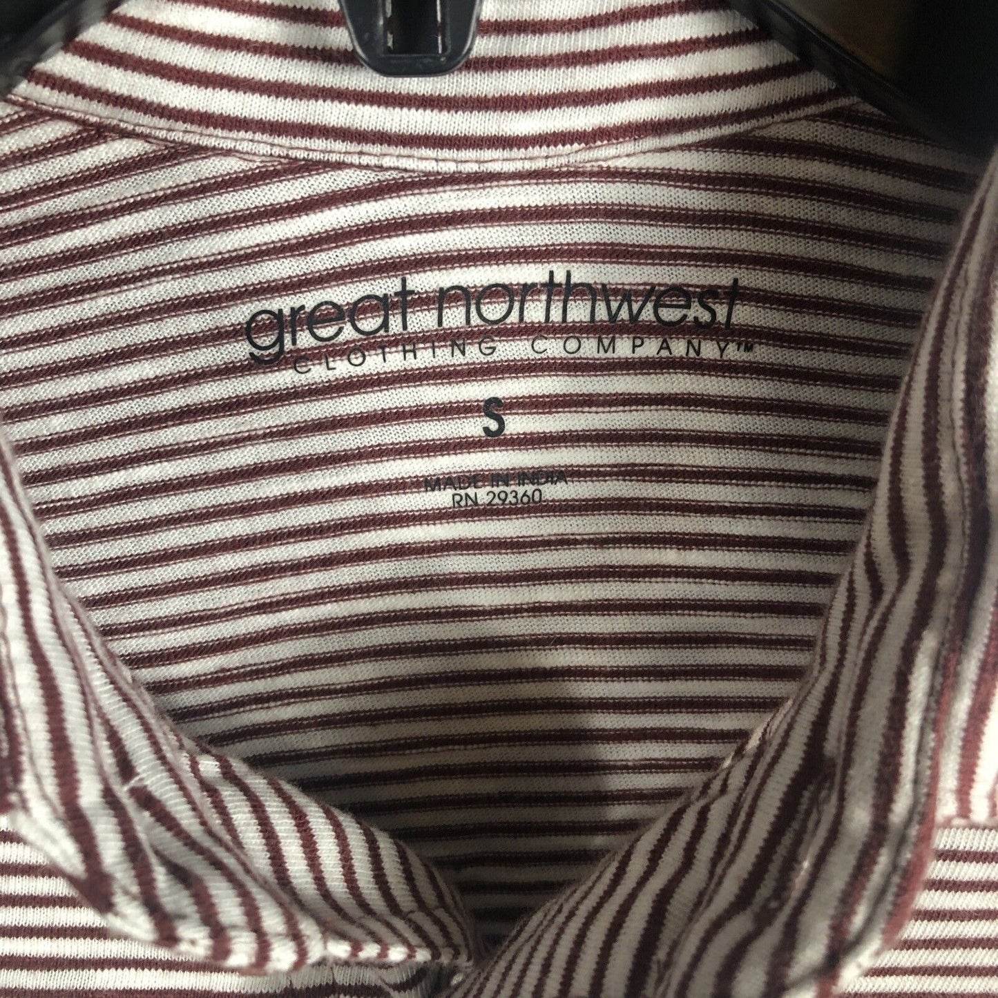 Great Northwest Clothing Company Short Sleeve Button Up Shirt Stripes Mens Small