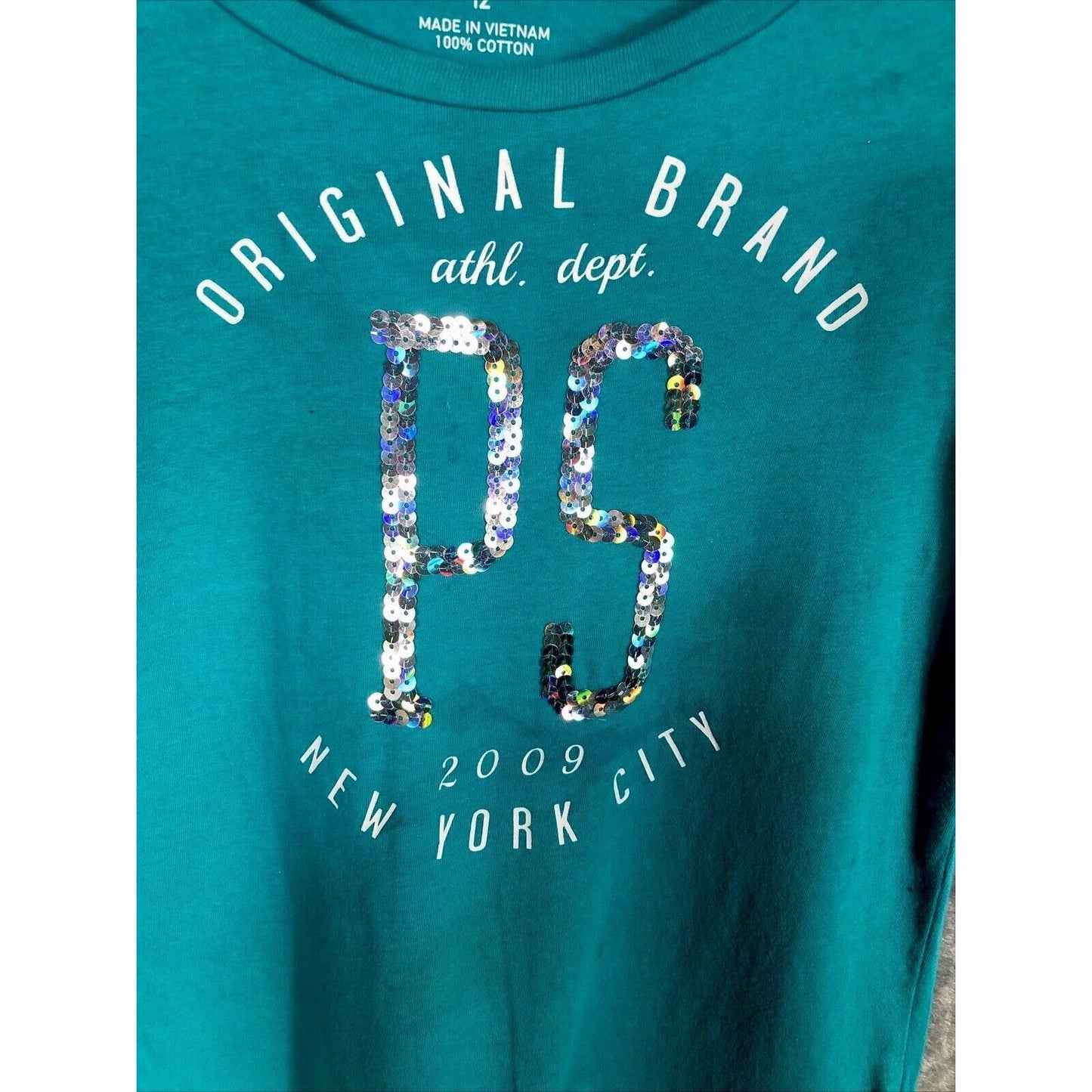 Aeropostale PST Shirt Girls Size 12 Sequined Ps New York City