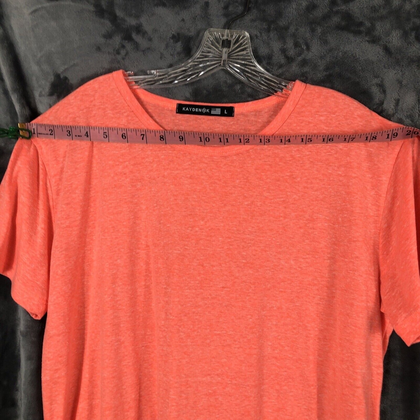 KaydenK T Shirt Women’s Shirt Size Large Orange Tee