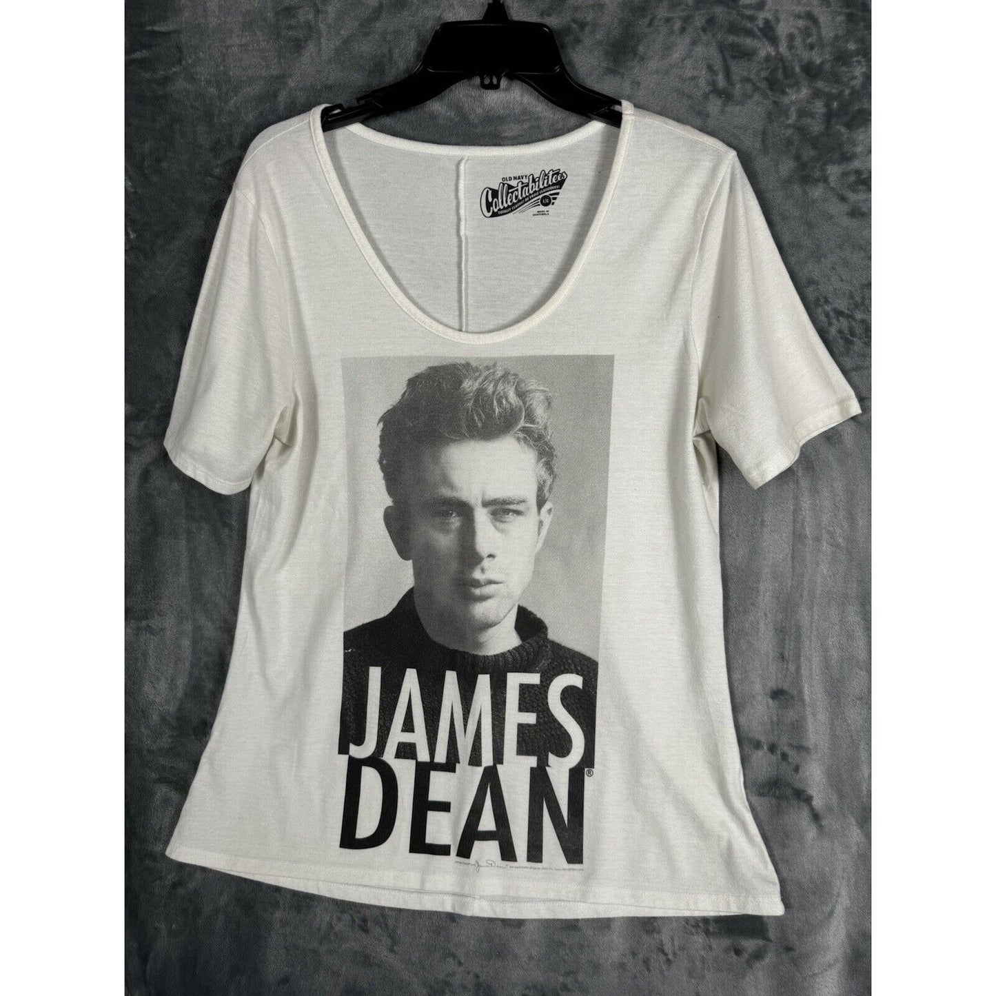 Old Navy Collectibletees James Dean White T-Shirt Fun Graphic Adult Size Large