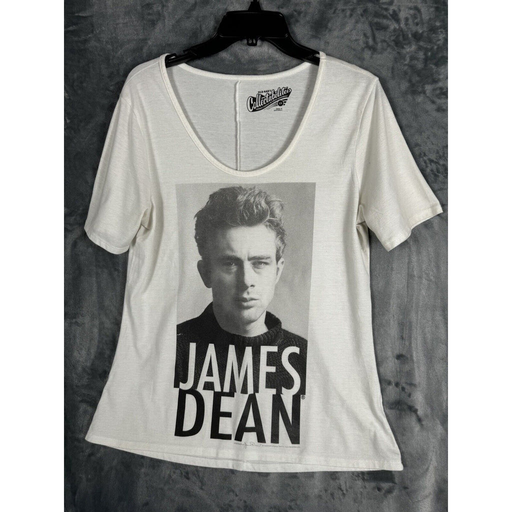 Old Navy Collectibletees James Dean White T-Shirt Fun Graphic Adult Size Large