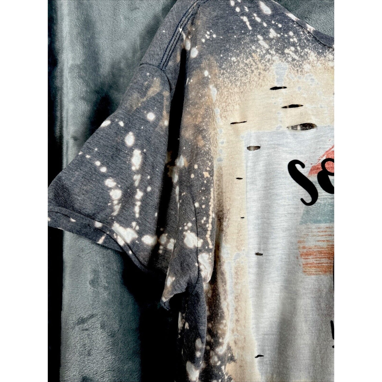 Distressed T-shirt Woman’s XL Sorry I’m Late I Didn’t Want To Come Funny Shirt