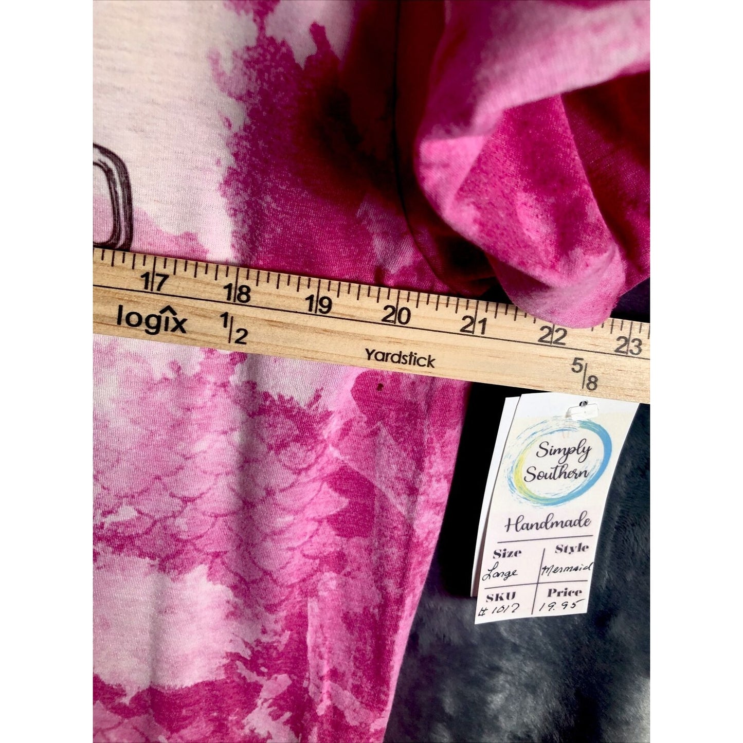 Tanned & Tipsy Shirt Women’s Pink Mermaid Style Handmade Adult Size Large T-Shirt