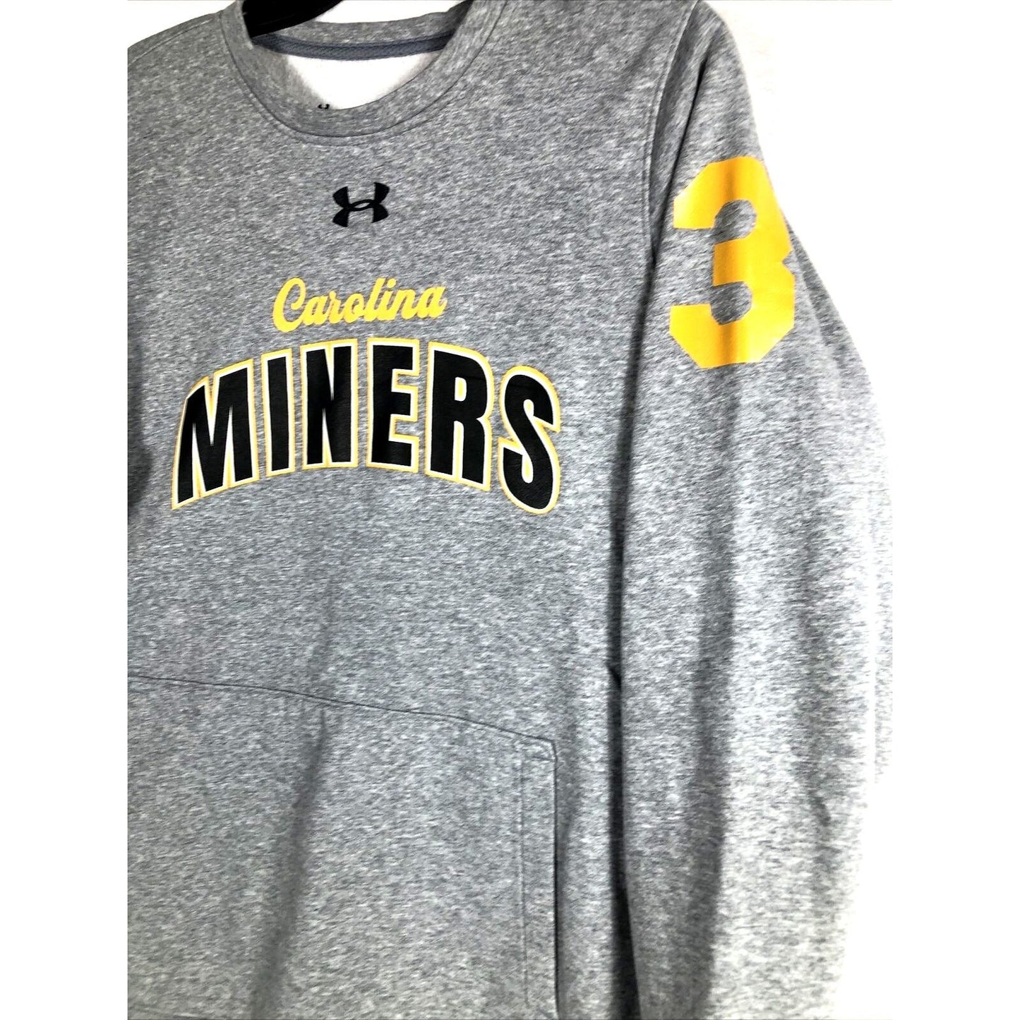 Carolina Miners Number Three Men’s Gray Sweatshirt Sweater