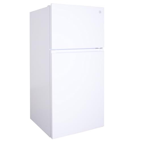 Kenmore 33 in. 20.5 cu. ft. Capacity Refrigerator/Freezer with Full-Width Adjustable Glass Shelving, Humidity Control Crispers, ENERGY STAR Certified, White