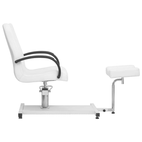 CUMYZO Massage Chair with Footrest White 50"x23.6"x38.6" Faux Leather Health & Beauty,Personal Care,Massage & Relaxation,Massage Chairs