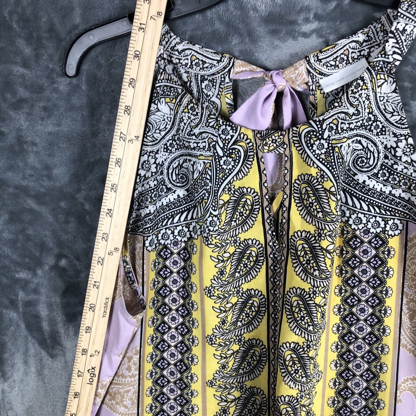 New York And Company Tops Medium Women’s Yellow And Lavender Shirt
