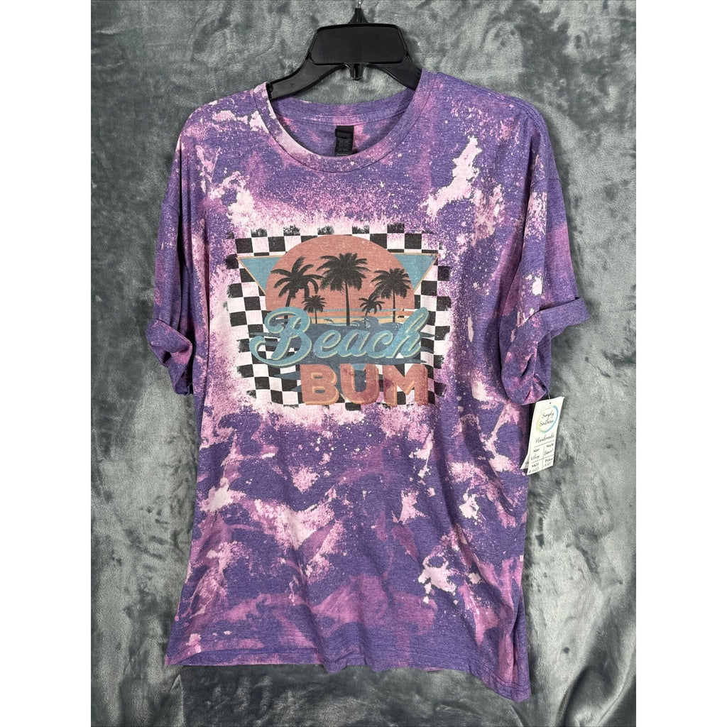 Glidden Beach Bum Woman’s Top Retro T Shirt Vintage Style Tye Dye Shirt New