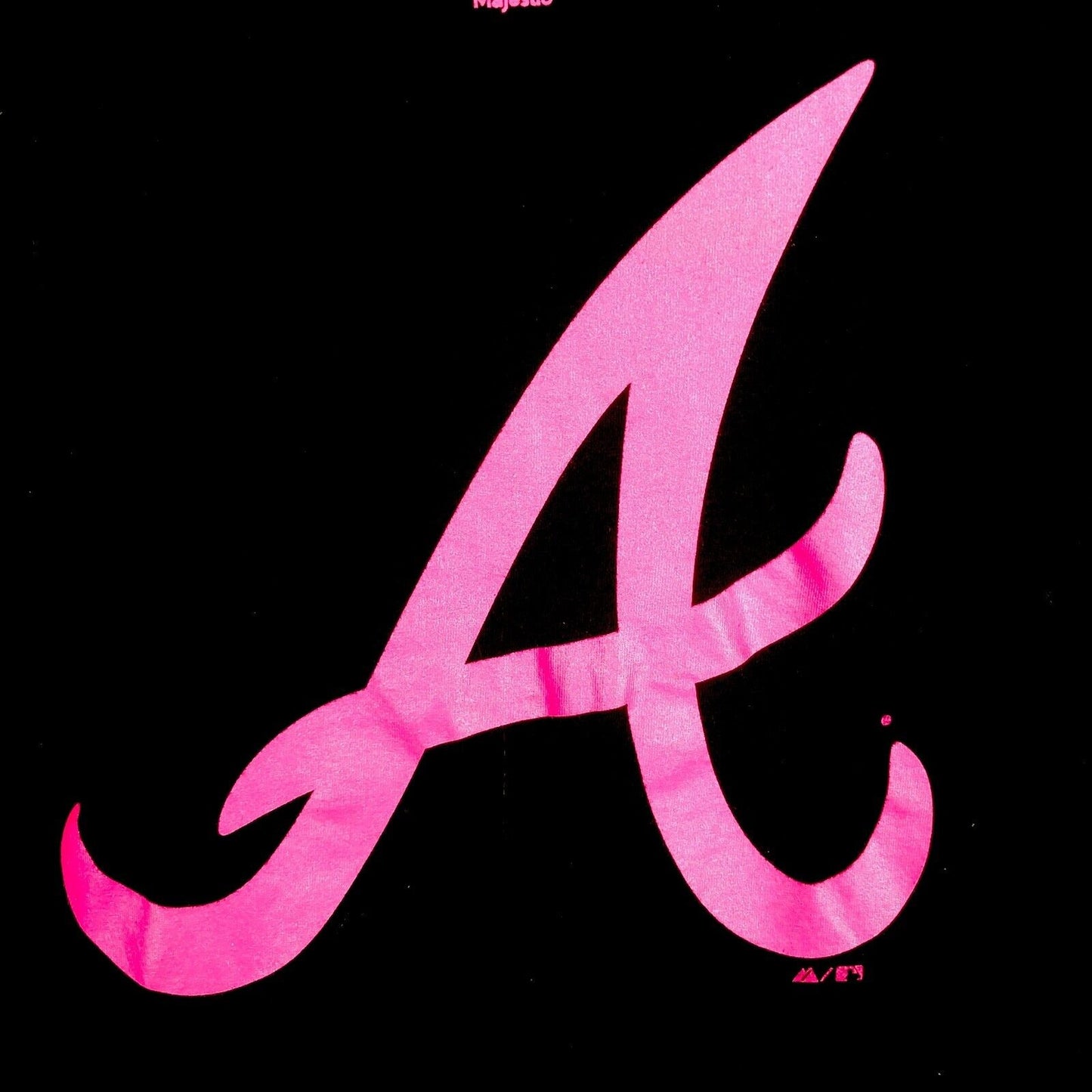 Majestic Atlanta Braves Unisex Superior Play Black T-Shirt Size Large