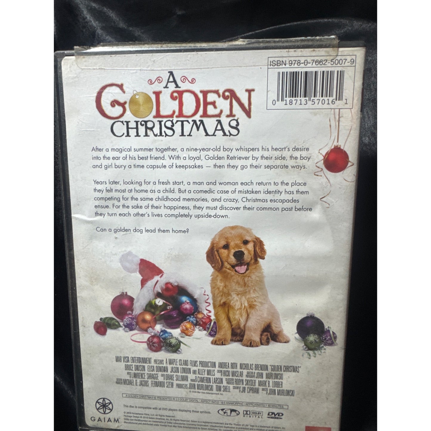 A Golden Christmas DVD A Tail Of Puppy Love By Gaiam Family Holiday Movie
