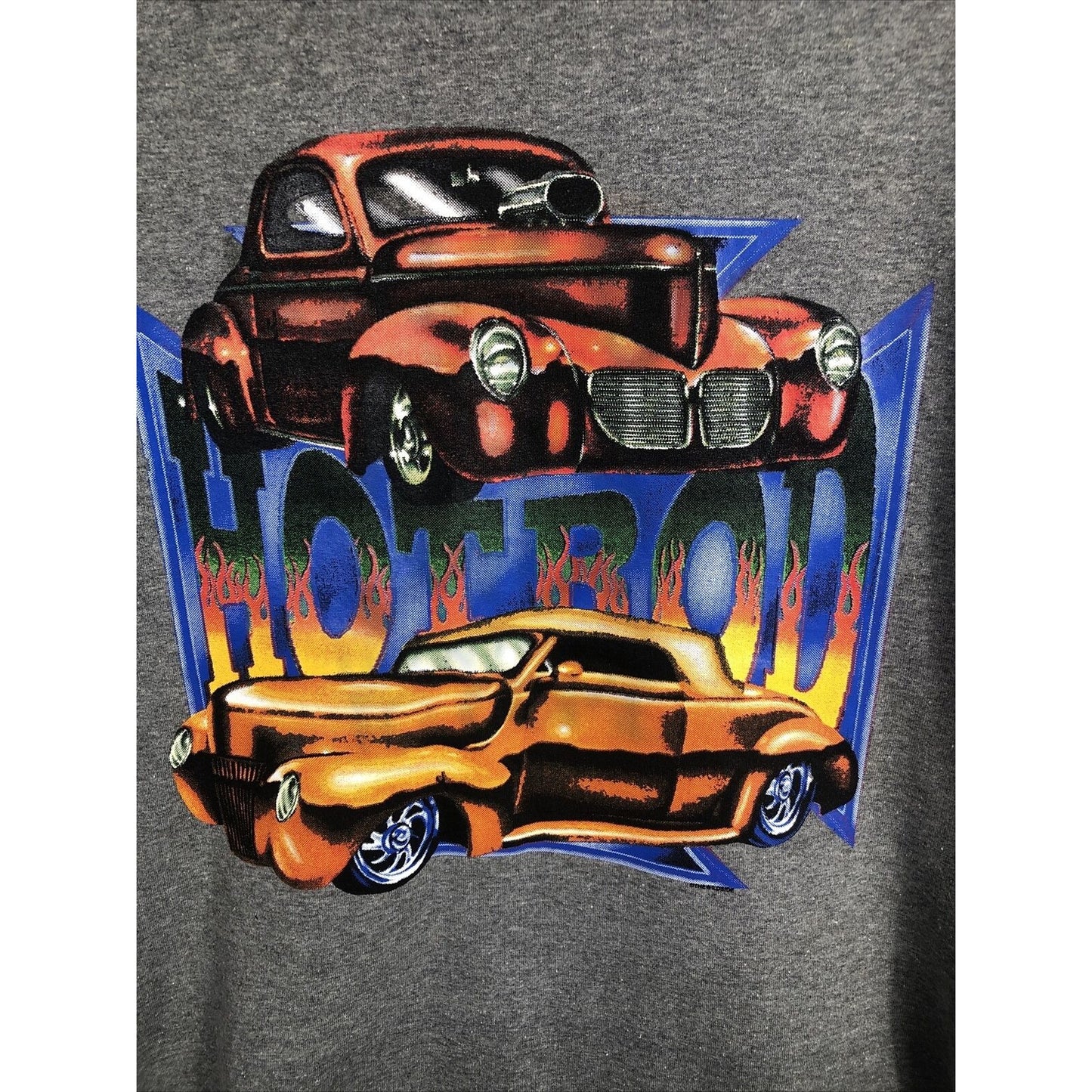 Hot Rod T-Shirt Men’s Gray Size Adult Large Classic Cars Shirt